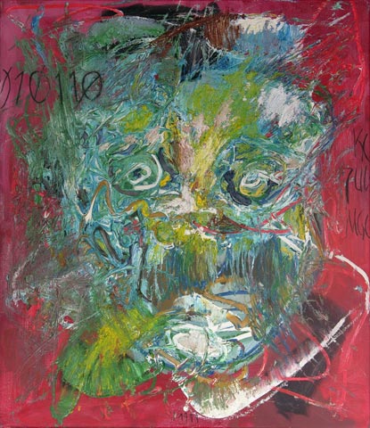 Kopf 22, 1999, l auf Leinwand, 69 x 60 cm