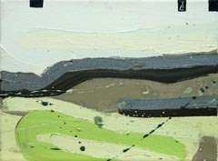 Landschaften, 2002, l auf Leinwand, 12 x  36 cm breit