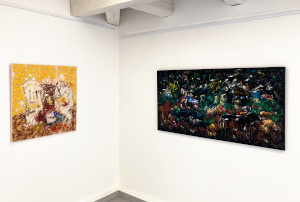 Ausstellungsansicht "Bcherregal", Kunstverein burk-art - Holy