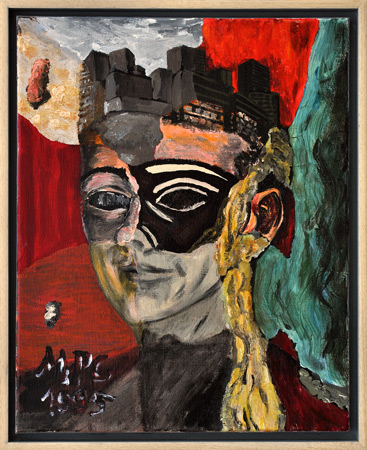 Knig, 1995, Acryl auf Leinwand, 50 x 40 cm