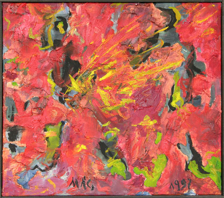 Vision des zweiten Lebens, 1997, l auf Leinwand, 48 x 54 cm