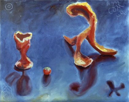 Kommunikationsstudie, 1998, l auf Leinwand, 40 x 50 cm
