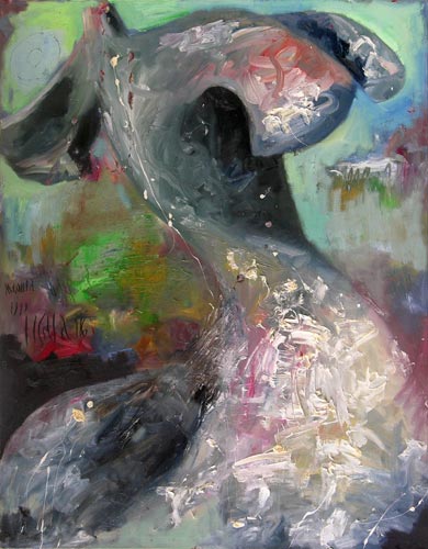 Figurenbild, 1999, l auf Leinwand, 160 x 125 cm