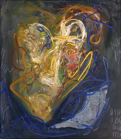 Kopf 20, 1999, Öl auf Leinwand, 69 x 60 cm