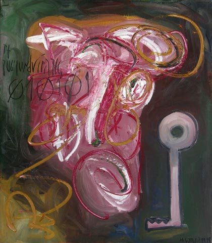 Kopf 21, 1999, l auf Leinwand, 69 x 60 cm