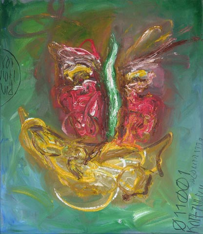 Kopf 25, 1999, l auf Leinwand, 69 x 60 cm