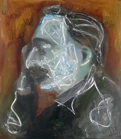 Kopf 29, 2000, l auf Leinwand, 69 x 60 cm