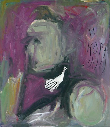 Kopf 31, 2000, l auf Leinwand, 69 x 60 cm