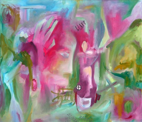 Kopf 36, 2000, l auf Leinwand, 60 x 69 cm