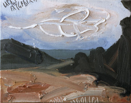 Landschaft, 2000, Öl auf Leinwand, 28 x 36 cm
