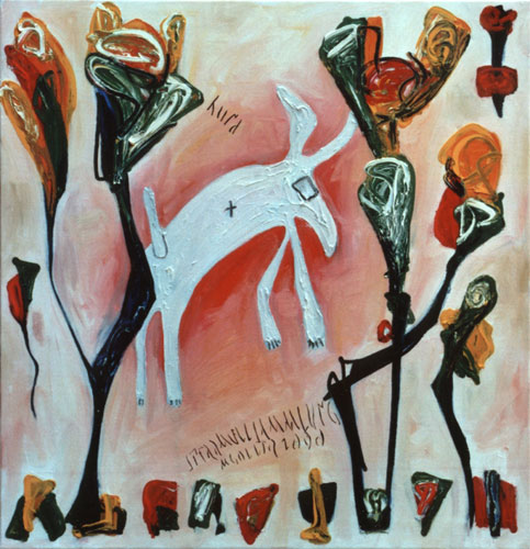 2000, l auf Leinwand, 84 x 81 cm
