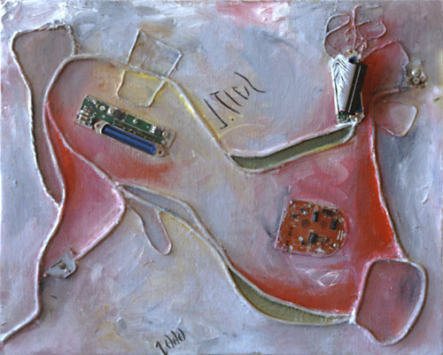 Tier, 2000, Collage, 41 x 50 cm