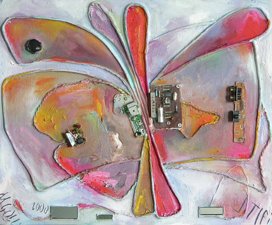 Tier, 2000, Collage, 41 x 50 cm