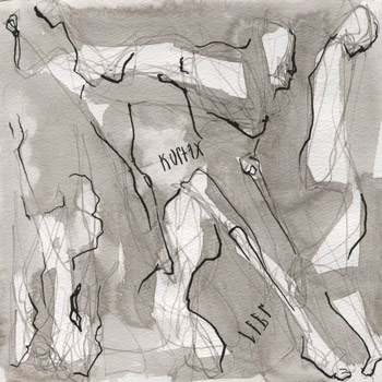 Leben, Tusche, 20 x 20 cm