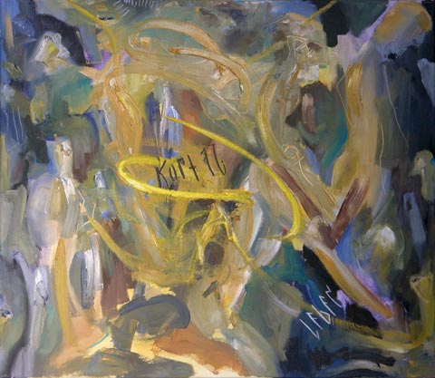 Kopf 37, 2001, l auf Leinwand, 60 x 69 cm