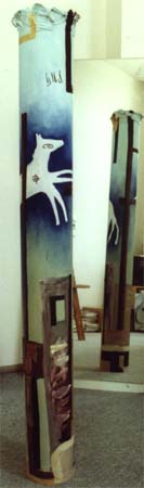 Stadtbild, 2001, Sulenobjekt, Hhe 150 cm