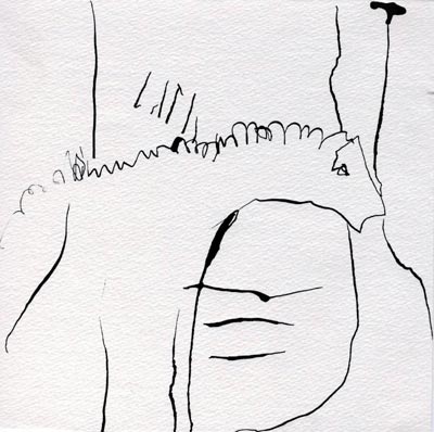 Lach, Feder, 20 x 20 cm