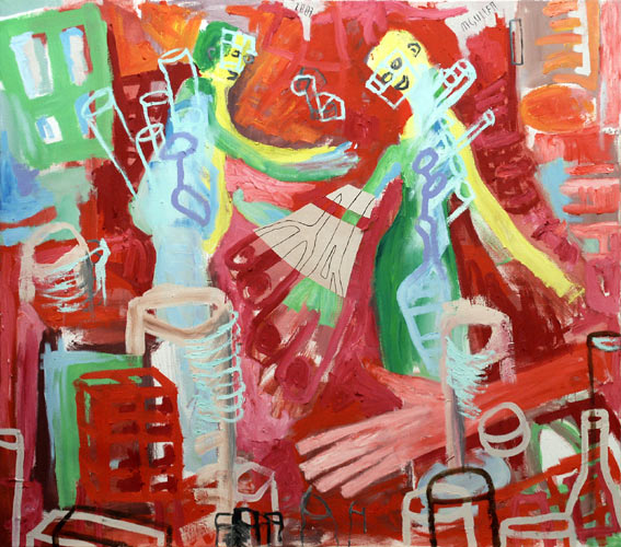 commercial springtime 2003, 2003, l auf Leinwand, 110 x 125 cm