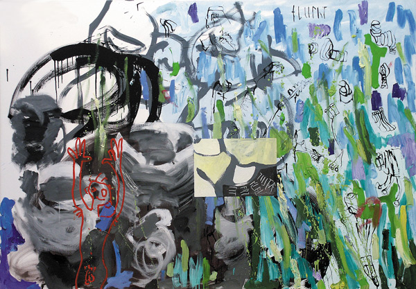 A4 - Zustnde der Zeit, 2004, l auf Leinwand, 105 x 150 cm