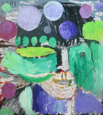Kopf, 2004, l auf Leinwand