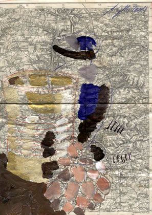 Stillleben, Mischtechnik auf Papier, 30 x 20 cm