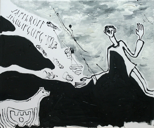 synchrone Schwingung, 2004, l auf Leinwand, 75 x 90 cm
