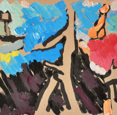 Rumpelstilzchen, 2005, Gouache auf Pappe