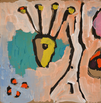 Rumpelstilzchen, 2005, Gouache auf Pappe