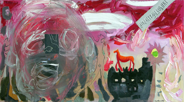 Die Daten als Subjekt, 2005, l auf Leinwand, 54 x 96 cm
