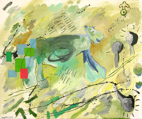 Gottheit der Kunstgeschichte, 2005, l auf Leinwand, 60 x 72 cm