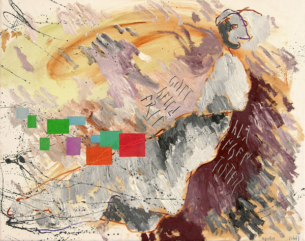 Gottheit der Schlangentter, 2005, l auf Leinwand, 60 x 76 cm