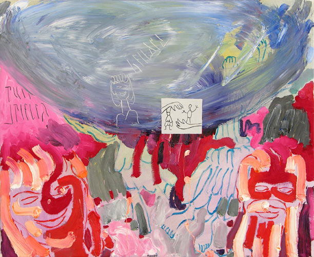 Puppenspieler , 2005, l auf Leinwand, 65 x 80 cm