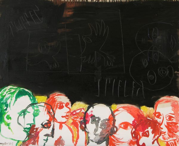 Puppenspieler , 2005, l auf Leinwand, 65 x 80 cm