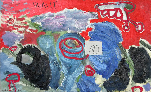 wa-it, 2005, l auf Leinwand, 46 x 74 cm