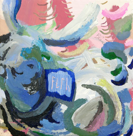 Blaudiagnose (kranker Elch), l auf Leinwand, 46 x 45 cm