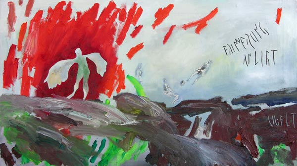 Erinnerung an Licht (Welt), l auf Leinwand, 54 x 96 cm