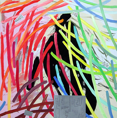 Neuplatonisches Experiment, l auf Leinwand, 110 x 110 cm