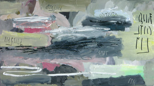 Quaestionis, l auf Leinwand, 54 x 96 cm