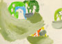 Moos und Laub