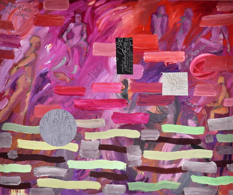 Dialog (im Wasser), l auf Leinwand, 125 x 150 cm