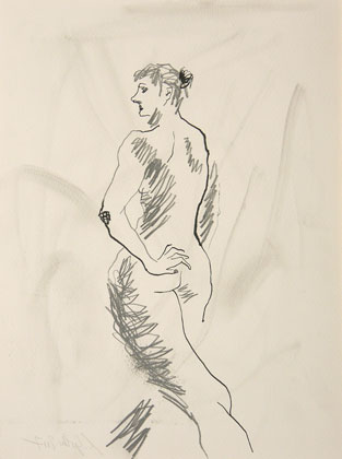 Aktzeichnung, 32 x 24 cm