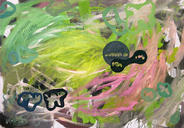 Im Juli im Atelier gemaltes Bild (Betrachtung zu Franz Kafka)