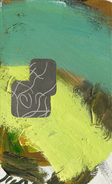 Kopf und Hand, Öl auf Leinwand, 27 x 17 cm