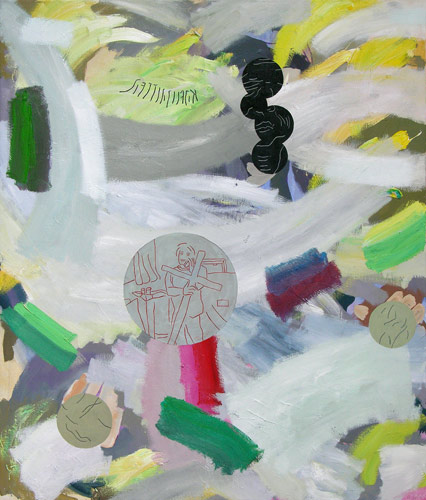 Kreuzritter, l auf Leinwand, 130 x 110 cm