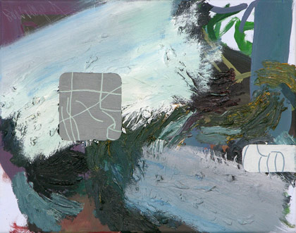 Stillleben mit wei, l auf Leinwand, 30 x 38 cm